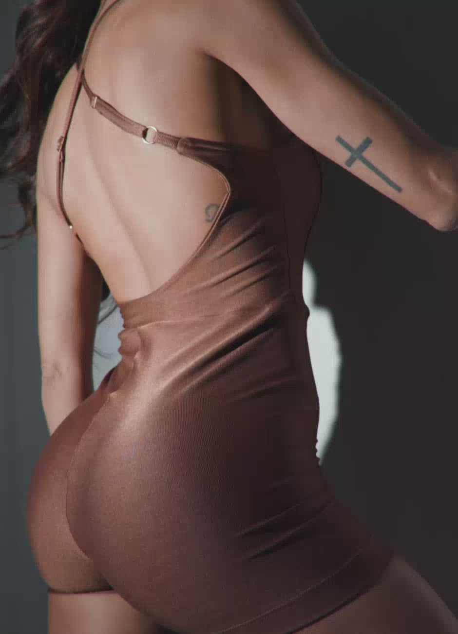 Superhot Wet Bronze Romper MAC5629 UPF50+ Padded and Lined