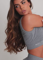 Grey Superhot Sports Bra Comfy TOP5507