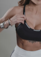 Superhot Blackout Black Sports Bra TOP5631 UPF50+ Lined