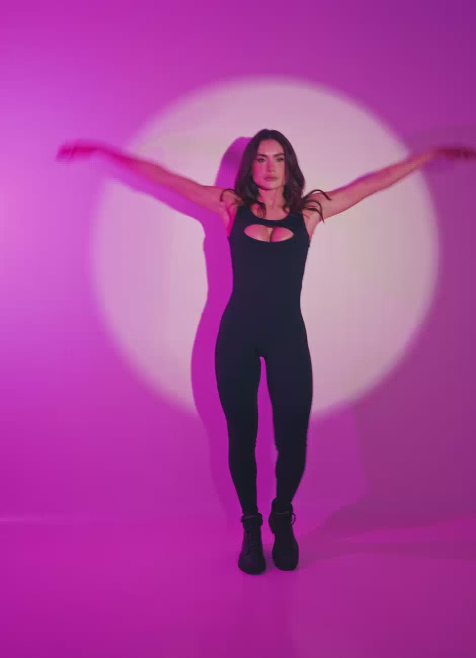Superhot Blackout Black Romper MAC5671 UPF50+