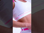 White Superhot Sports Bra Blackout TOP5437