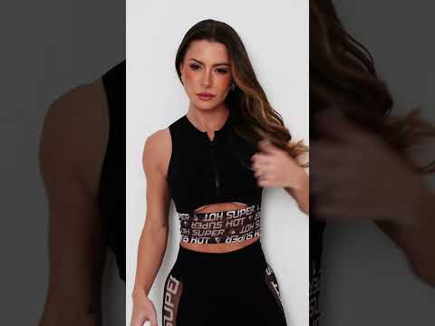 Black Superhot Sports Bra Comfy TOP5480