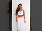 White Superhot Sports Bra Blackout TOP5502